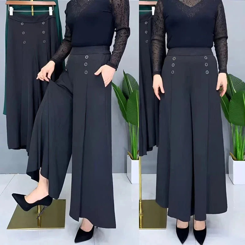 Pantalon Large Élégant - Flatte Instantanément Votre Silhouette — Noir, photo 7